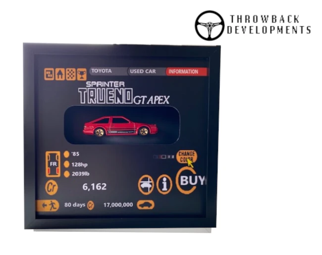 3D Model car picture frame
