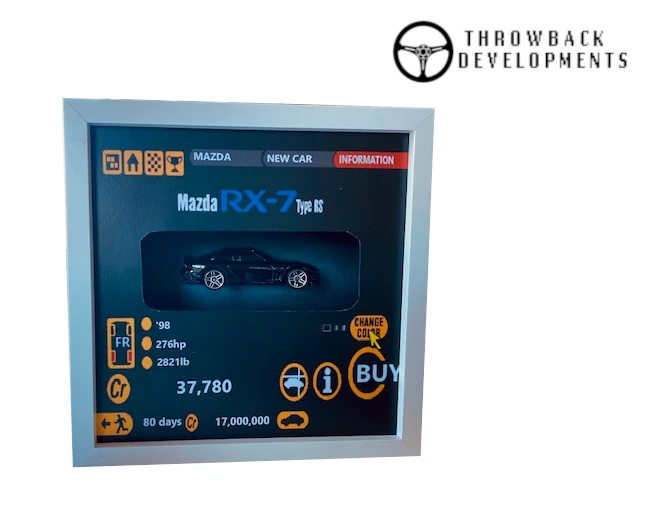 3D Model car picture frame